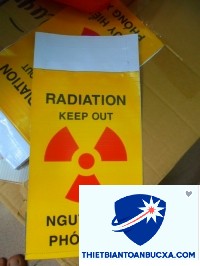 Thiết kế biển cảnh báo phóng xạ ứng phó sự cố cảnh báo tại hiện trường làm việc
