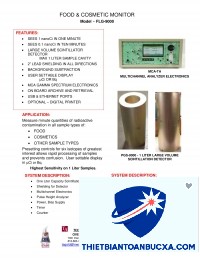 Catalogue FLG9000 - máy đo hoạt độ phóng xạ trong thực phẩm và mỹ phẩm